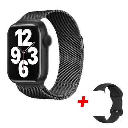 I10 Pro Max Smartwatch with Metal Strap – Sport Fitness Tracker, Custom Dial for Android & iOS, Gift for Men & Women