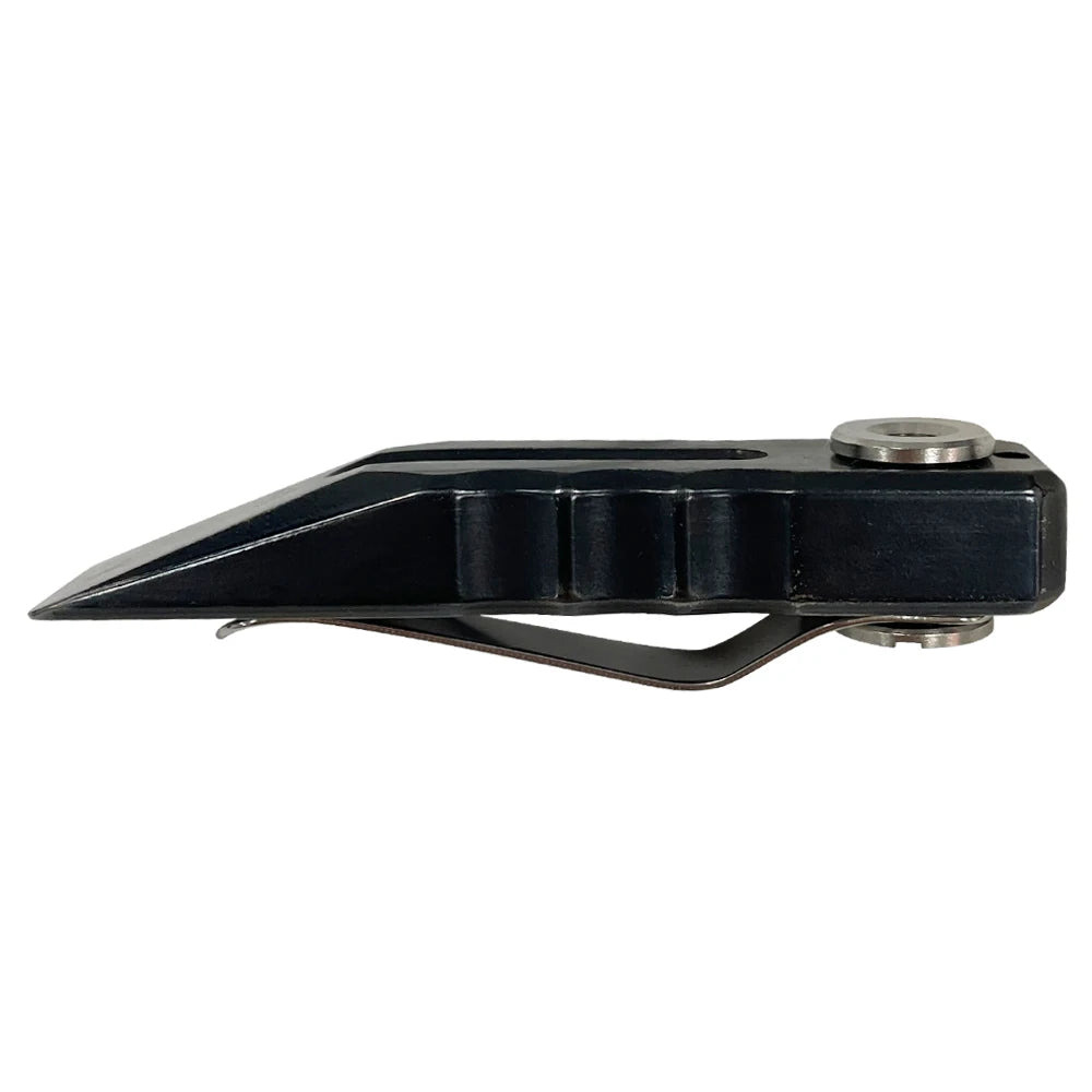 Stainless Steel Tactical Pry Bar - Outdoor Camping EDC Pocket Tool with Match Clip