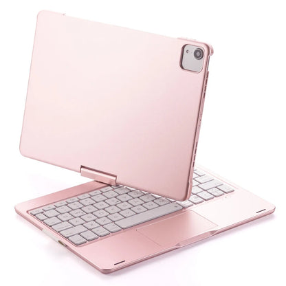 Bluetooth Magic Keyboard Case for iPad — Multi-Language (Arabic, Spanish, French, German) for iPad Pro 11 (2018–2022), Air 4/5, 10.9-inch
