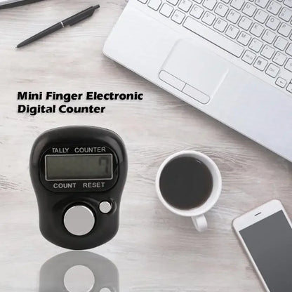 Mini Finger LCD Electronic Counter — Digital Counting Tool (0-99999) for Sewing, Knitting & Weaving
