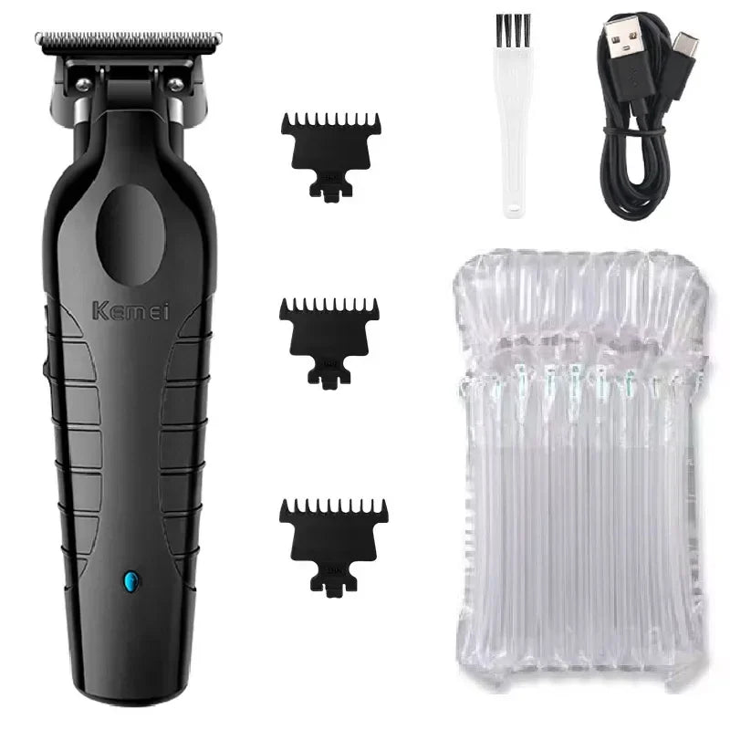 Kemei 2299 Professional Electric Hair Trimmer - Cordless Beard & Hair Clipper for Men, Rechargeable, 0mm Cutting Machine