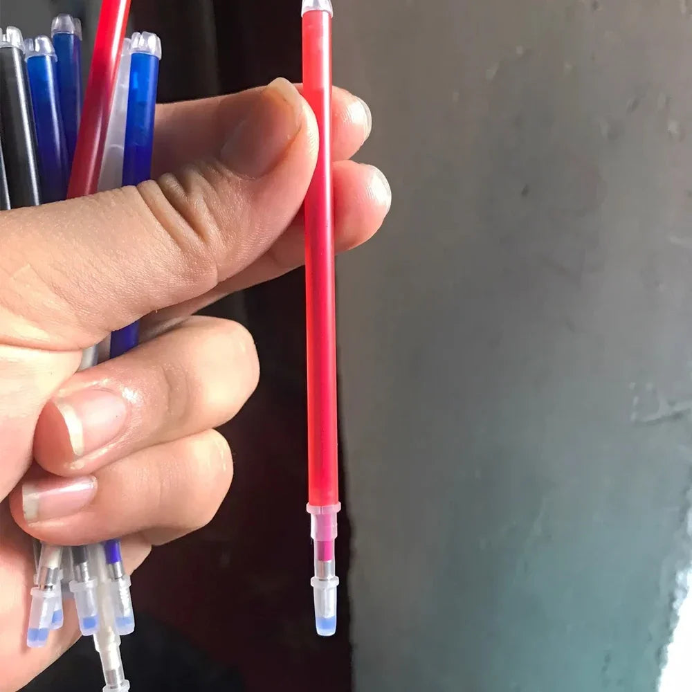 4-40Pcs High Temperature Disappearing Fabric Marker Pens - Erasable Refill Pens for Patchwork, PU Leather Marking & Sewing Tools