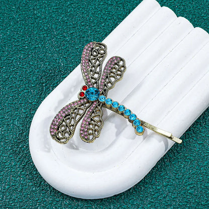 Cartoon Dragonfly Hair Clips - Fashionable Metal Hairpins and Barrettes for Women and Gifts