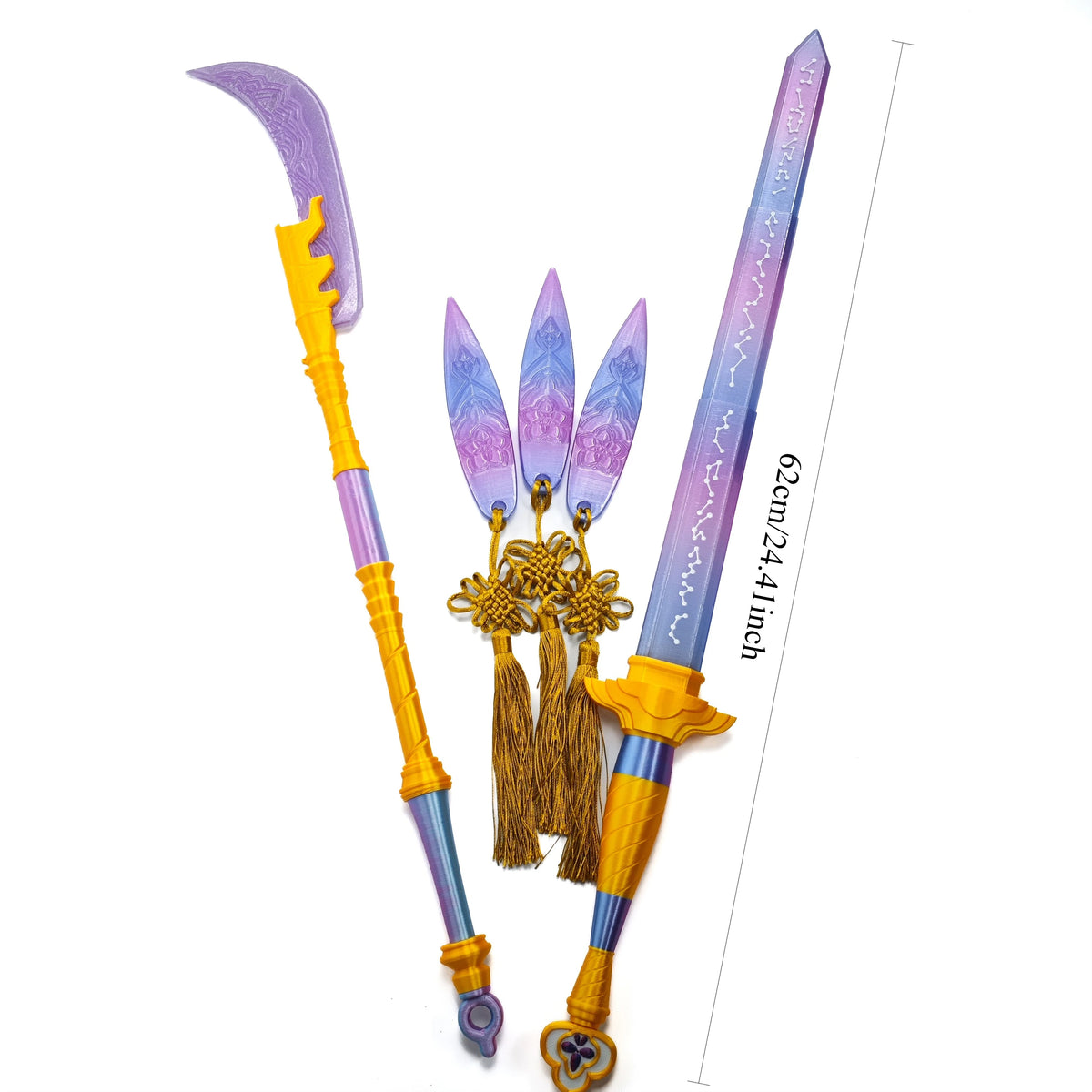 Symbolic Costume Sword Prop - Roleplay Cosplay Accessory for Halloween, Carnival & Costume Outfits