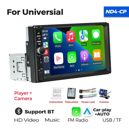 MEKEDE 1DIN MP5 Player — 7" HD Touchscreen Car Radio with USB, Bluetooth & TF Card for Universal Auto Multimedia