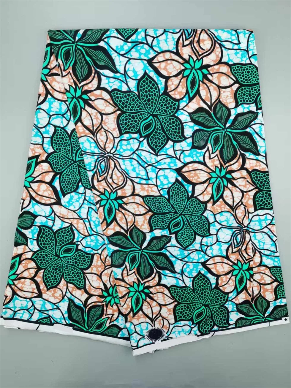 New Nigerian African Wax Fabric - 100% Cotton Real Wax Ankara Print High Quality Original Pagne Material