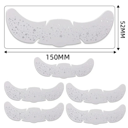 6pcs Hot Stamping Freckles Makeup Patches – Metallic Gold & Silver Temporary Tattoo Stickers for Face
