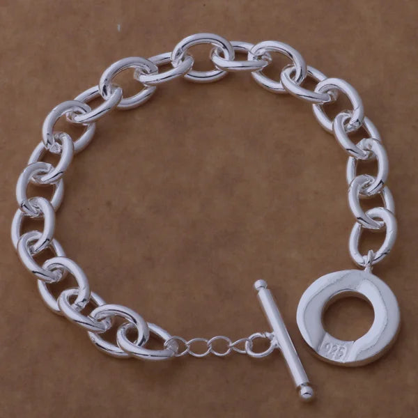 925 Sterling Silver Bead Bracelet – High-Quality Romantic Chain for Women, Fashion Jewelry Gift for Engagement, Party & Wedding