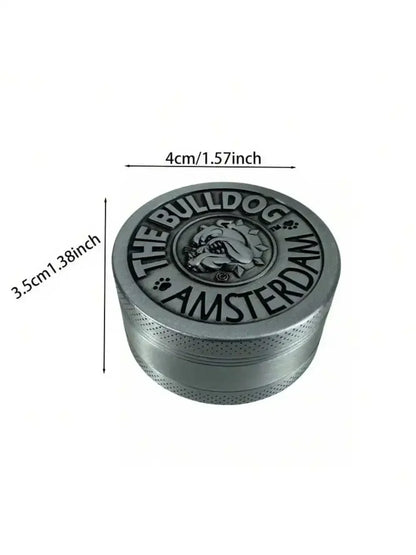 1.6/2-inch Dog Herb Grinder — 4-Layer Metal Manual Spice & Tobacco Mill for Smoking Accessories