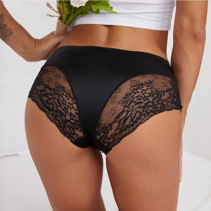 Women’s French Lace Panties - Seamless Soft Breathable Briefs for Comfortable Everyday Wear M-4XL