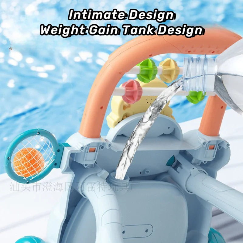 Baby Push Walker Toy – Early Learning Sit-to-Stand Anti-Rollover Multi-Function Activity Walker for Infants and Toddlers