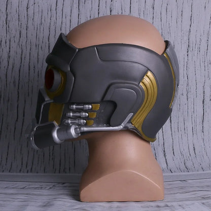 Star Lord LED Helmet Latex Mask — Cosplay Peter Quill Superhero Prop for Infinity War, Halloween & Party