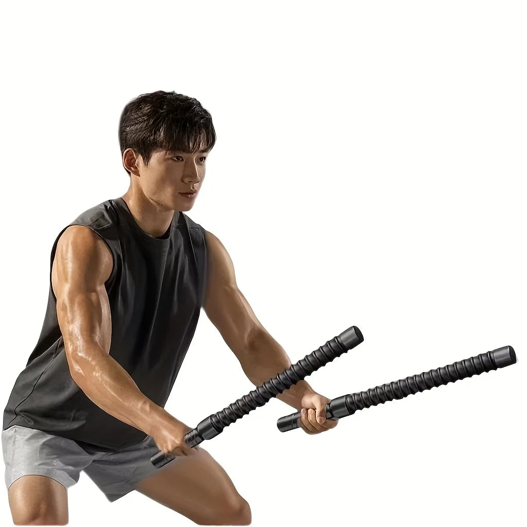 2PC Strength Training Grip Bar — Ergonomic Spring Arm Expander for Biceps & Triceps Muscle Training