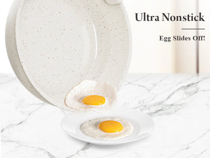 DONNOR Safe Nonstick Kitchen Cookware Set - Oven Safe Pots and Pans with Removable Handles