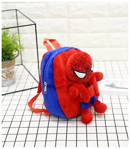 Marvel Series Cartoon Plush Toy Backpack – Cute & Fashionable Kindergarten Leisure Bag for Kids, Holiday Gift