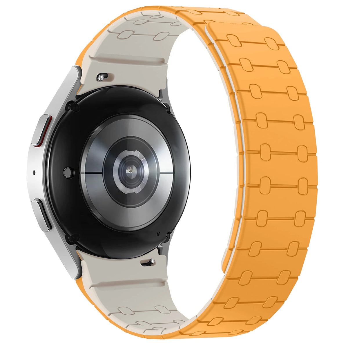Samsung Galaxy Watch Magnetic Silicone Strap - No-Gap Sport Replacement Band for Watch 7/FE/6 Classic/6/5 Pro/5/4 40mm–47mm