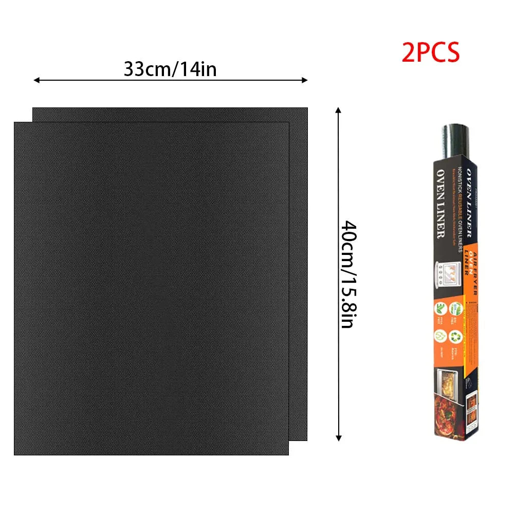 60x40cm Non-Stick BBQ Grill Mat - Heat Resistant Reusable Baking Sheet for Easy Cooking, Grilling & Outdoor Barbecue