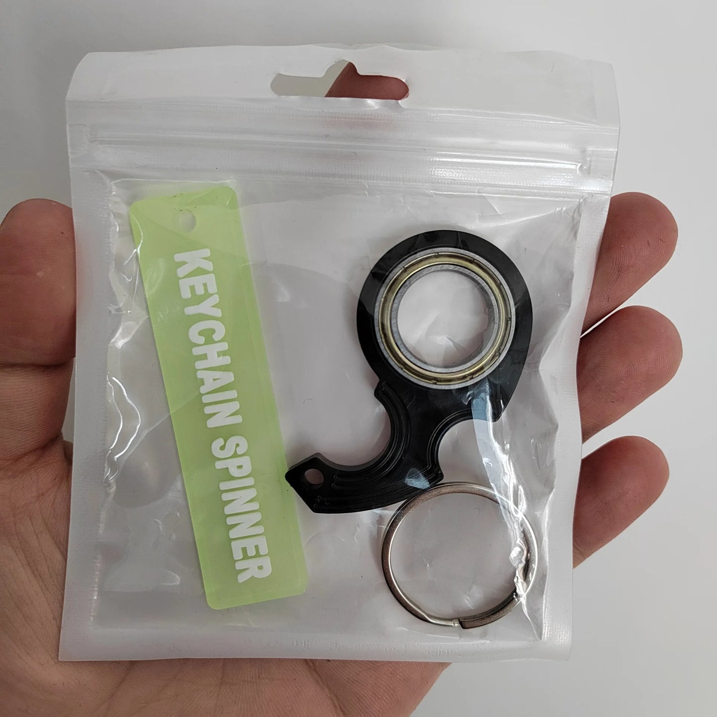 Karambit Spinner Finger Swivel Claw Knife Keychain - High Quality Metal Fidget Spinner with Grain Texture