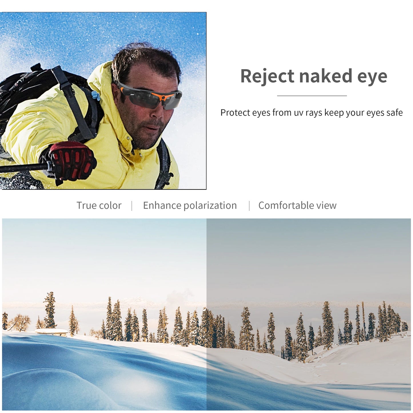 HD 1080P Mini Glasses Camera – Outdoor Bicycle, Motorcycle Security, Polarized Lens Sunglasses with Video Camera Sports Cam