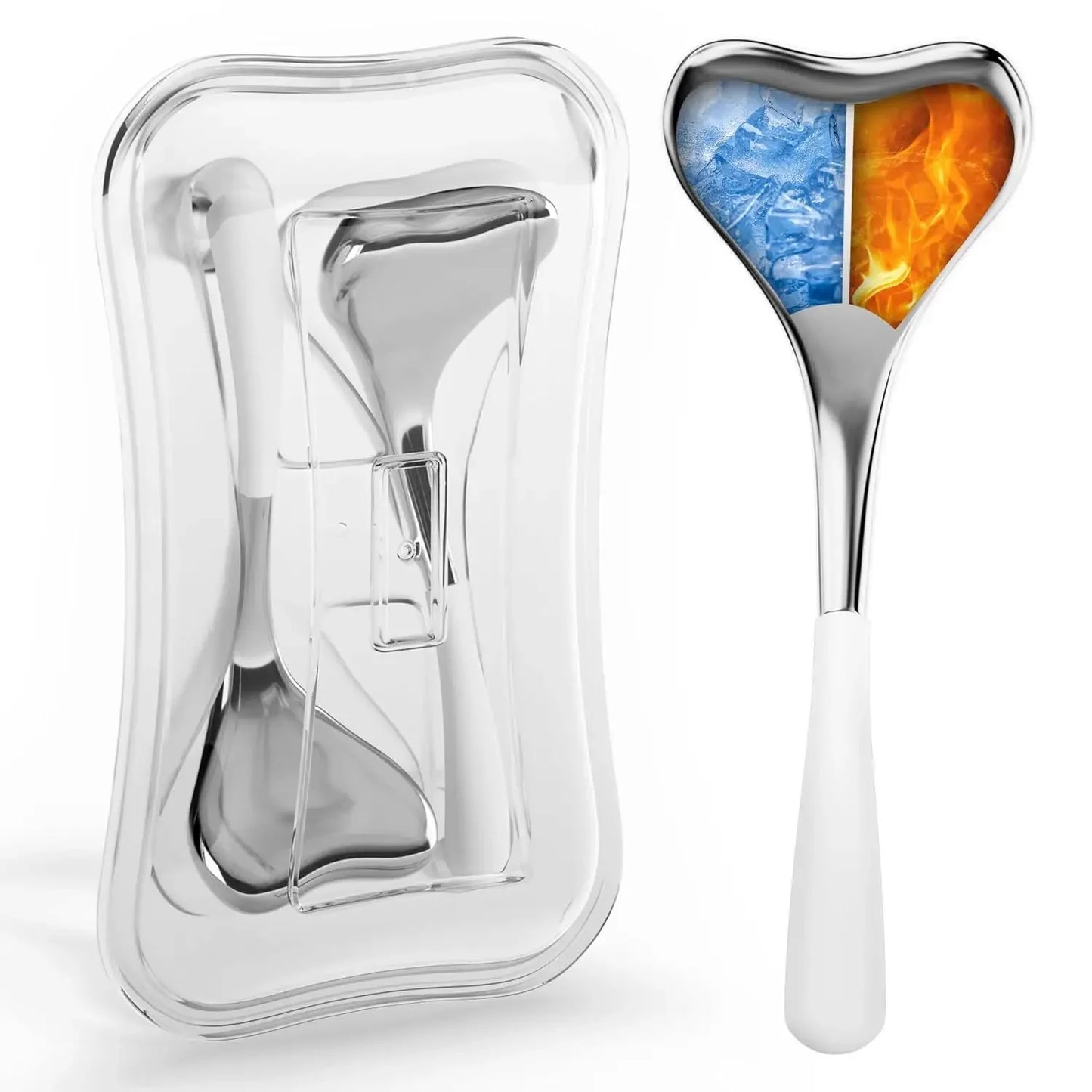 Ice Globes for Face — Luxury Rose Gold Cryo Sticks, Cold & Heat Relief Facial Massage Roller, Beauty Tool & Birthday Gift