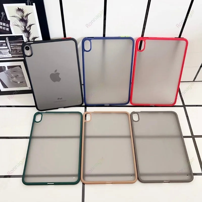 Matte Transparent iPad Case - Protective Cover for iPad A16, Air 11/13, Pro 11/12.9/13 & 10th–12th Gen Models