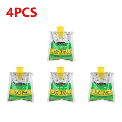 Hanging Fly Trap Bags – Non-Toxic, Water-Soluble Disposable Fly Catchers for Home & Garden