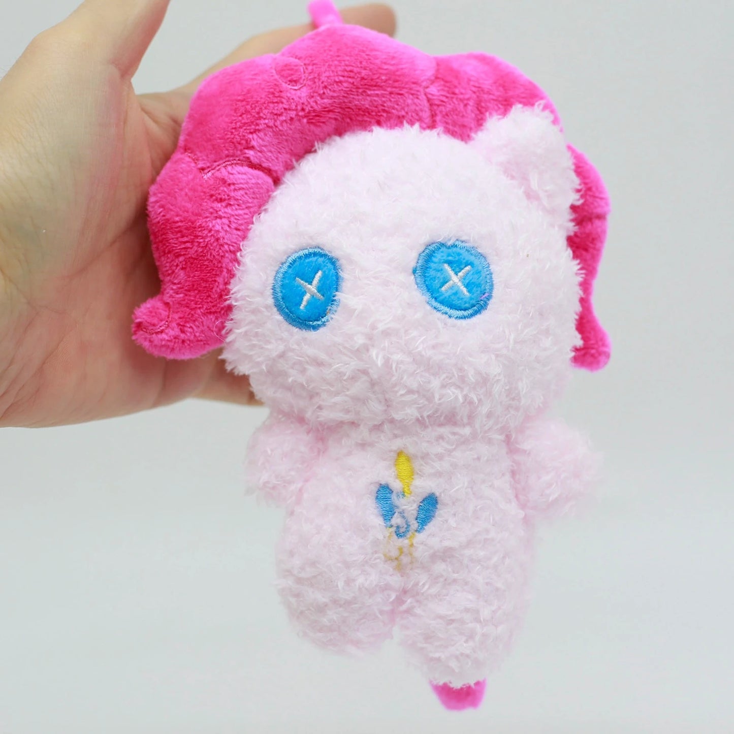 My Little Pony Plush Keychain Pendant - Soft Stuffed Bag Backpack Ornament Gift Featuring Applejack & Pinkie Pie