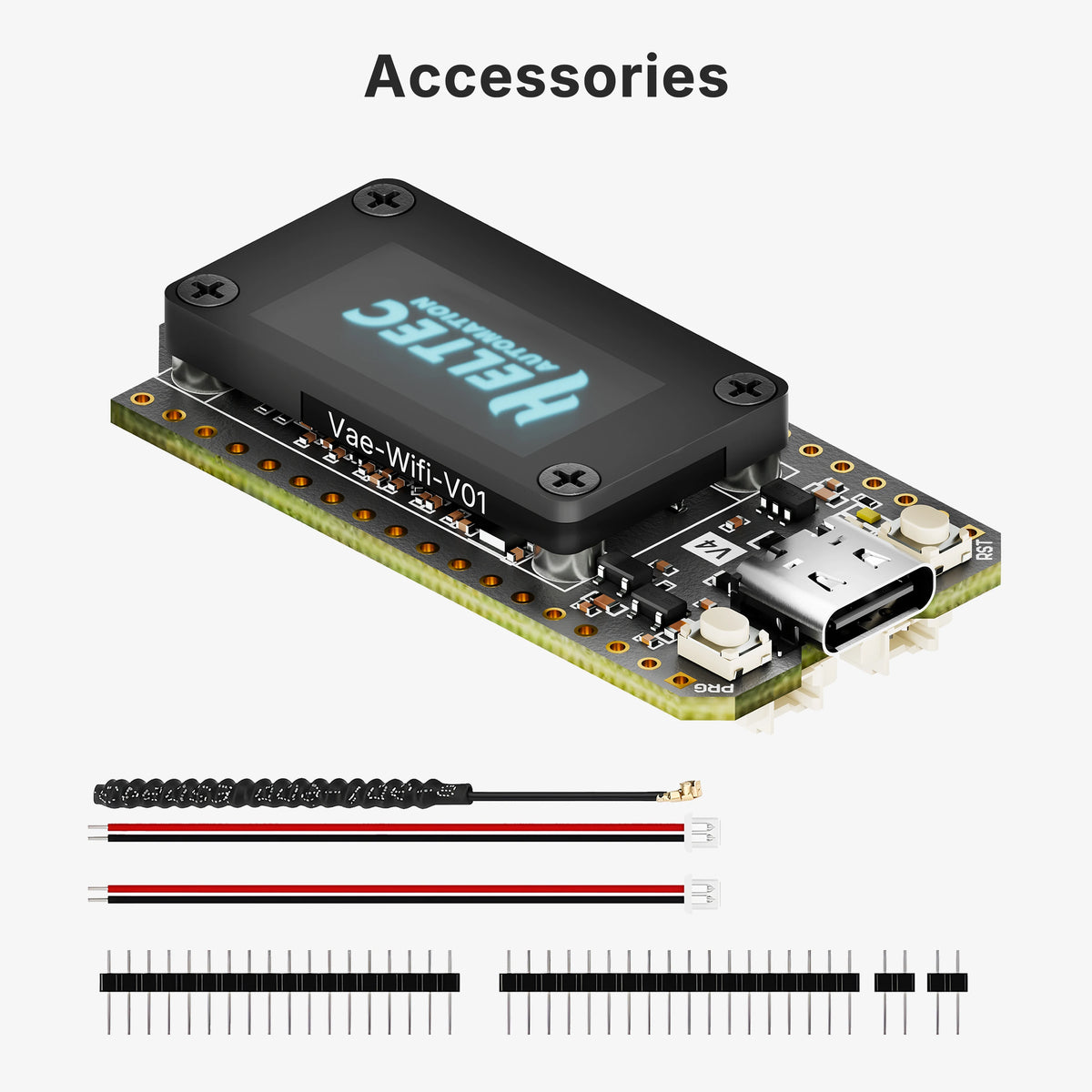 Heltec LoRa 32 V4 Development Board - ESP32 SX1262 WiFi LoRa BLE Mesh Network with 0.96" OLED Display and Case