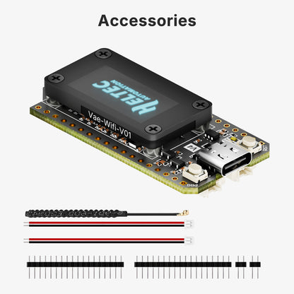 Heltec LoRa 32 V4 Development Board - ESP32 SX1262 WiFi LoRa BLE Mesh Network with 0.96" OLED Display and Case