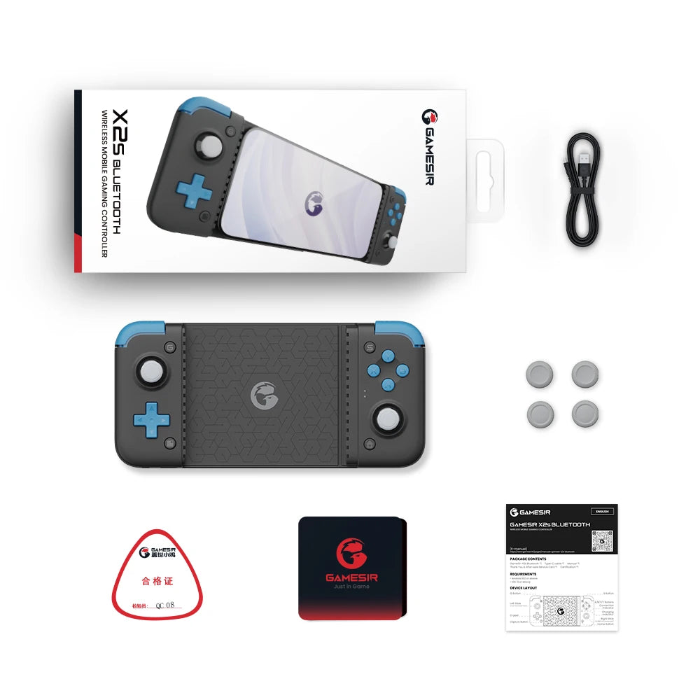 GameSir X2s Mobile Gaming Controller – Android Phone Gamepad with Hall Effect Joystick for Cloud Gaming, Xbox Game Pass & xCloud