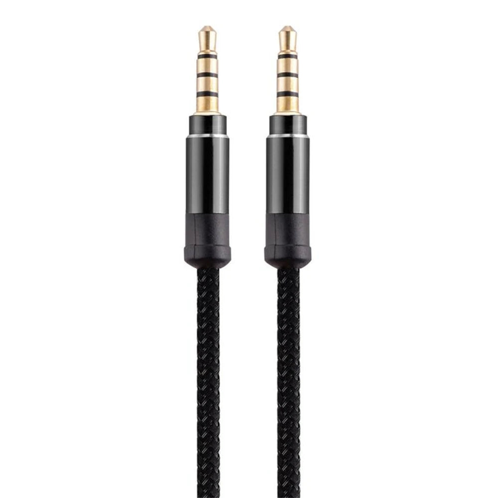 NNBILI 1.5M 3.5mm Audio Cable - Nylon Braid AUX Cable for Phone, MP3, Car Headset & Speaker Extension