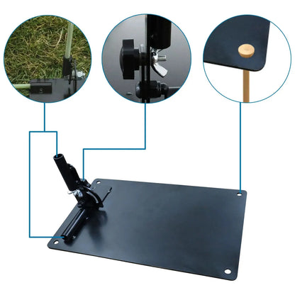 Golf Alignment Stick Holder – Swing Practice Plate & Plane Trainer with Alignment Stick Base for Training Aid