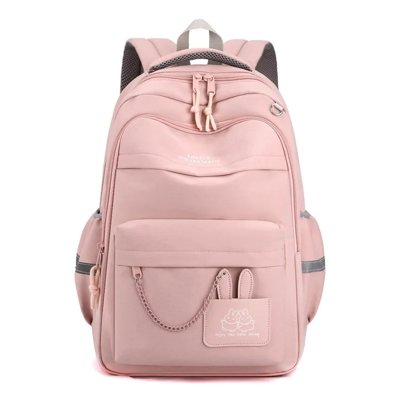 Girls’ School Backpack | Purple & Pink Large Capacity Bookbag for Kids, Primary Students Gift