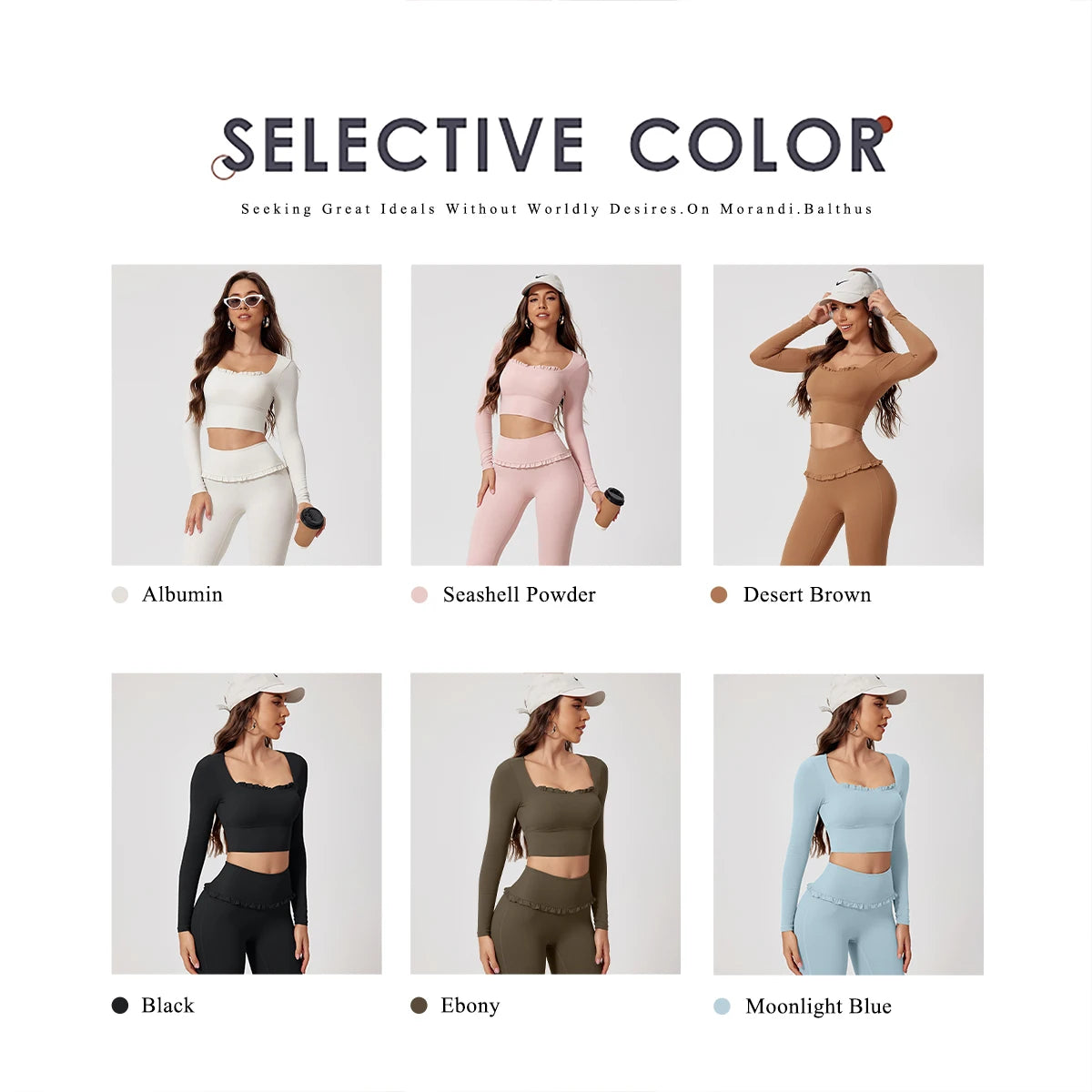 Women’s Summer Gym Yoga Set – Quick-Dry Long Sleeve Two-Piece Sportswear Outfit for Outdoor Fitness & Training