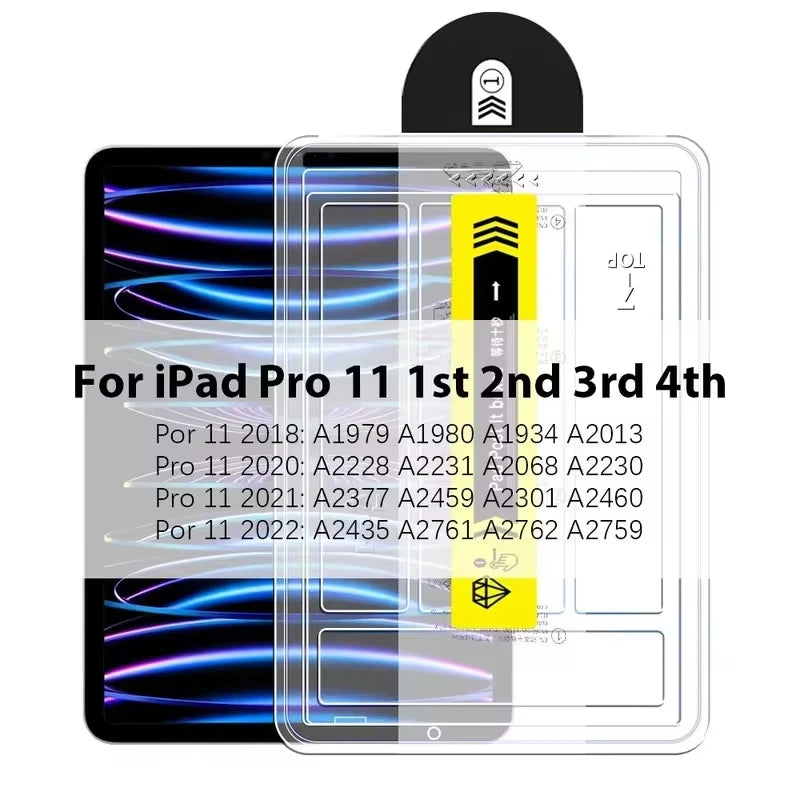Tempered Glass Screen Protector for iPad – Compatible with 10th Gen, iPad Air, iPad Mini, iPad Pro 11/12.9, 2025 Models