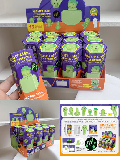 12PCS Surprise Blind Box Cartoon Character Dolls – Cute Model Toy Figures for Mobile, Car & Desktop Decoration Gift