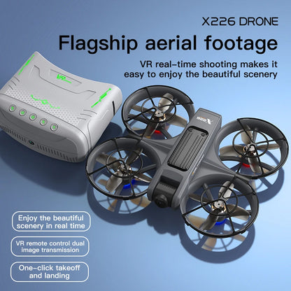 X266 Mini RC Drone – 8K HD Dual Camera, 6-Axis Headless Quadcopter with 360° Flip, Remote Control Helicopter Toy for Boys