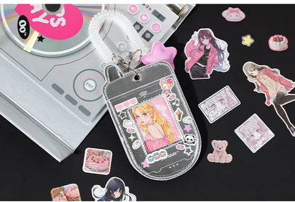 MINKYS 45 Sheets Retro Decorative Stickers – Laptop, Kpop, Toploader, Photocard Sticker Book, Kids Gift & School Stationery