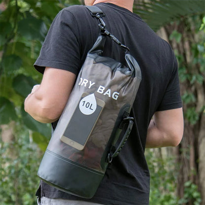 Waterproof Dry Bag - 10L/20L Storage Pack for Swimming, Trekking, Rafting, Kayaking & Boating