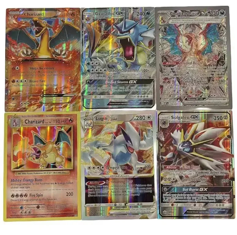 2024 Oversized Pokémon Cards – 30pcs Jumbo VMAX, VSTAR, GX, Arceus, Pikachu & Charizard Super Shiny Rare Cards for Birthday Gifts