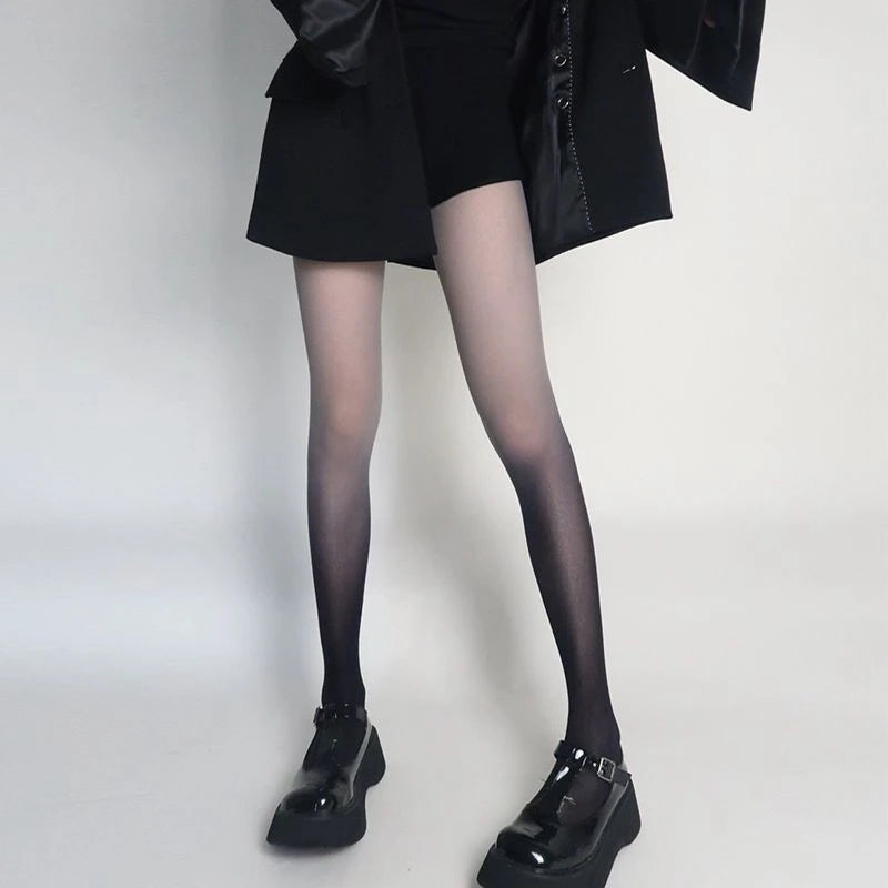 Women’s Sexy Gradient Pantyhose – Thin Transparent Candy Color Tights for Spring & Summer Hosiery