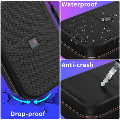 Steam Deck Carrying Case - Large Capacity Portable Storage for Console & Accessories with Built-in Protection