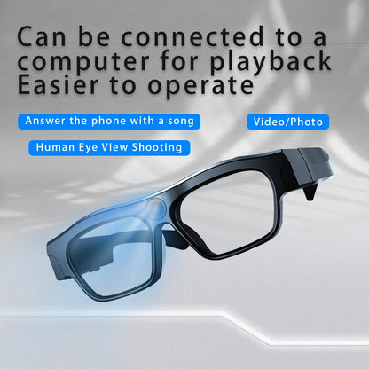 4K Bluetooth HD Video Glasses – Mini Smart Camera for Driving, Cycling, Wireless Music, and Hands-Free Calls