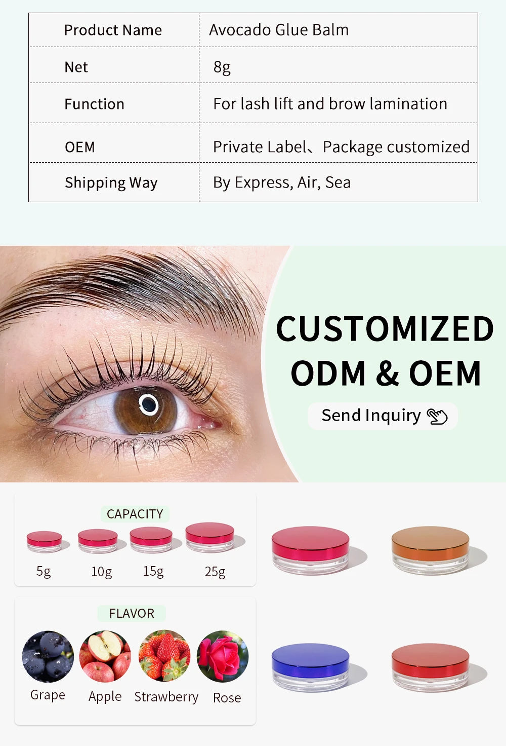 ICONSIGN Lash Glue Balm – Fast Fixing Eyelash & Brow Lifting, Waterproof Wax Beauty Makeup Tool