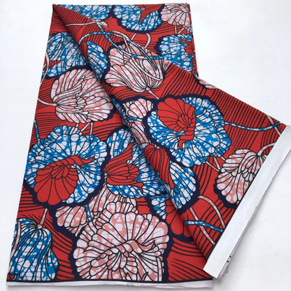 African Wax Print Fabric - Nigerian Ankara Batik Dutch Fabric for Women’s Dresses & Sewing Materials