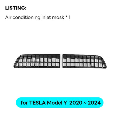 Tesla Model Y 2020-2024 Lower Bumper Anti-Insect Net – Dustproof Front Vent Grille Cover