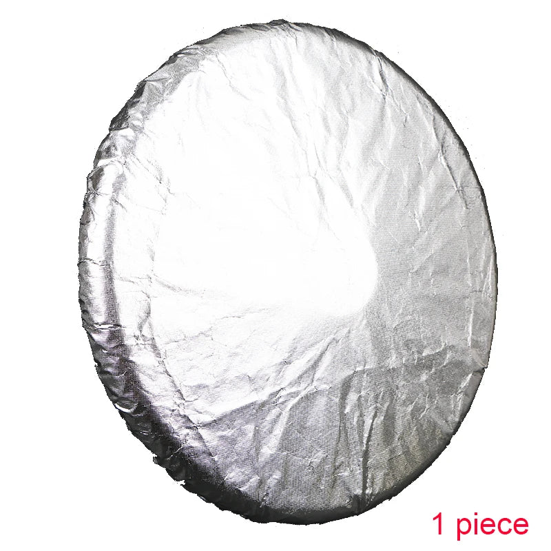 Car Steering Wheel Sun Shade Cover – Foldable Anti-UV Silver Coated Sunscreen Insulation Accessory