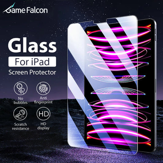 Tempered Glass Screen Protector for iPad — Compatible with iPad Pro, Air, Mini (6th–13th Gen, 11–12.9")