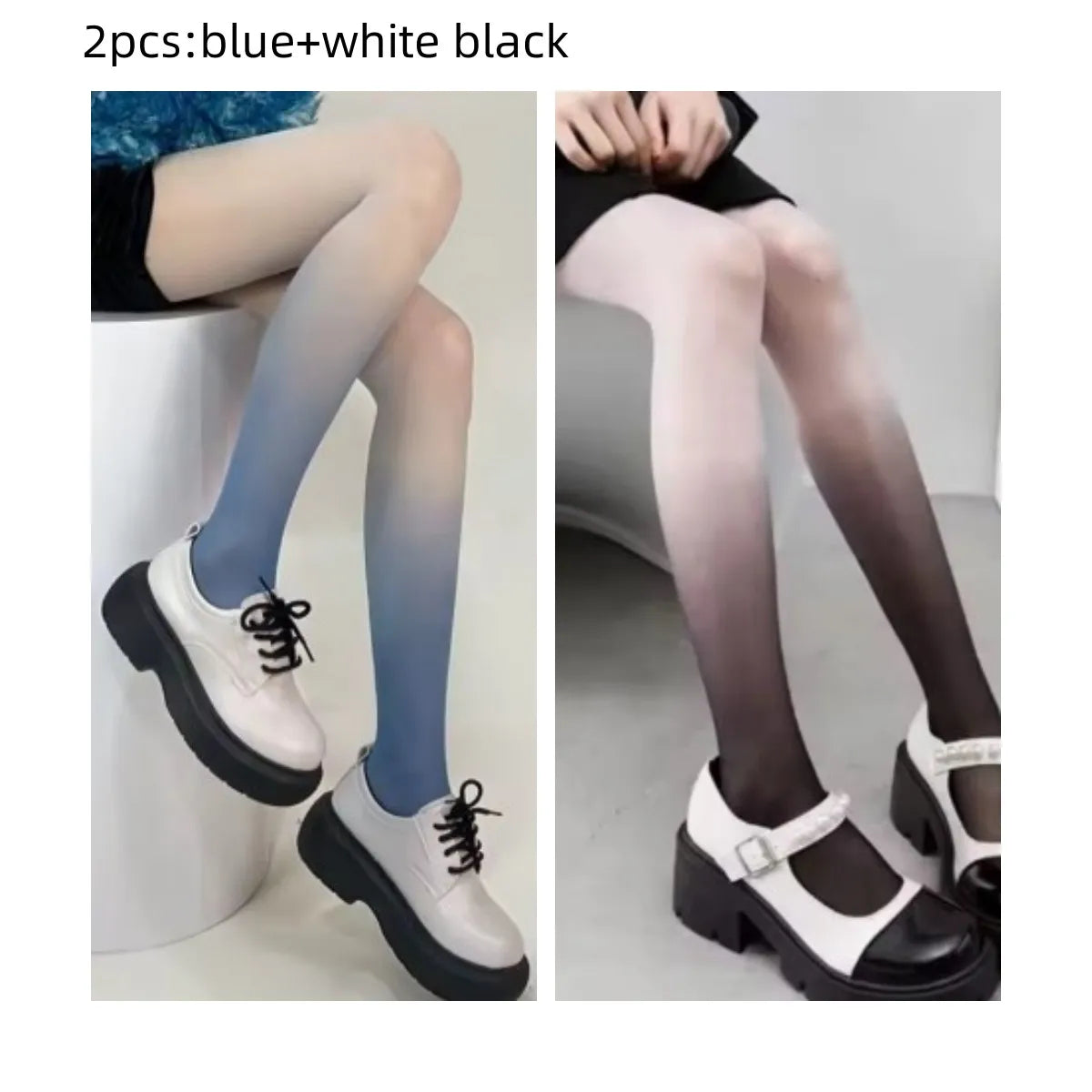 Women’s Sexy Gradient Pantyhose – Thin Transparent Candy Color Tights for Spring & Summer Hosiery