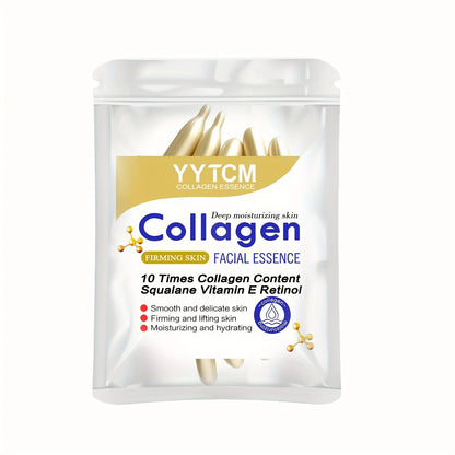 Collagen Firming Capsule Serum 30 Capsules - Hydrating Facial Serum with Plant-Based Squalane, Retinol & Vitamin E